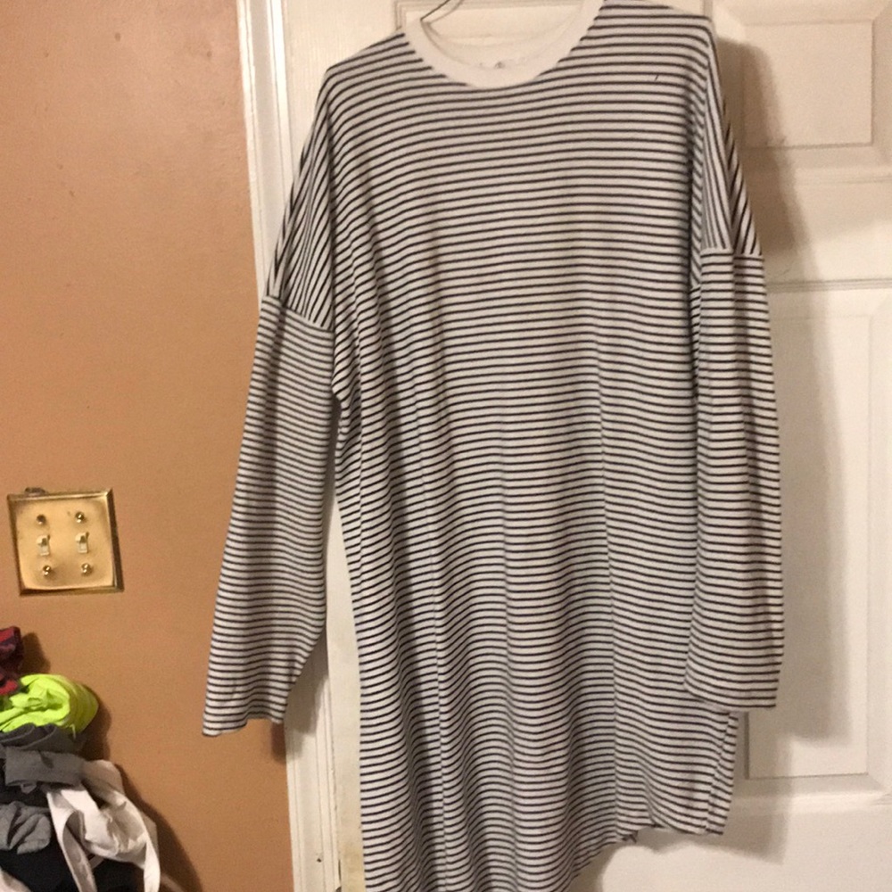 Striped shirt dress